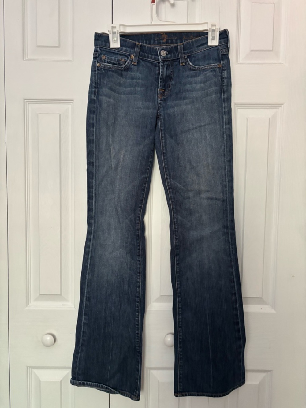 7 For All Mankind Women's Flare Jeans - Indigo Blue Wash